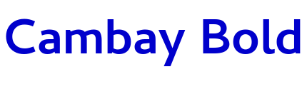 Cambay Bold шрифт